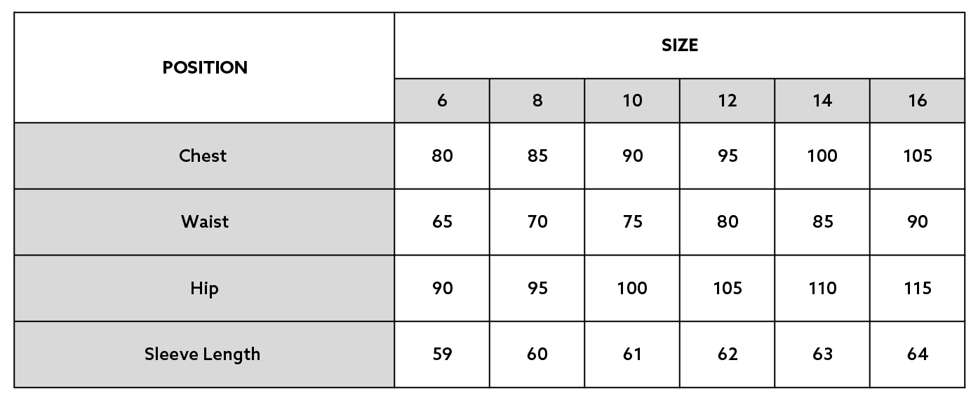 Sizing Guide