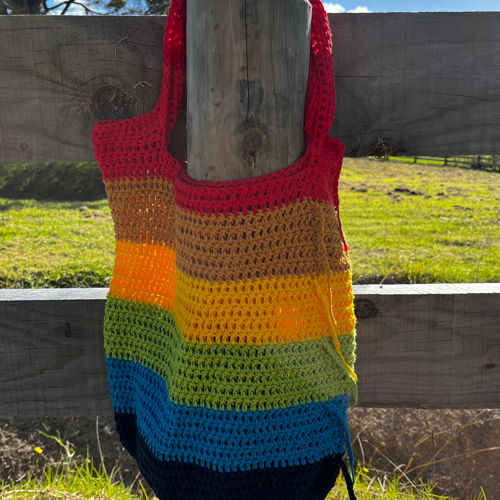 Reverse Rainbow Bag