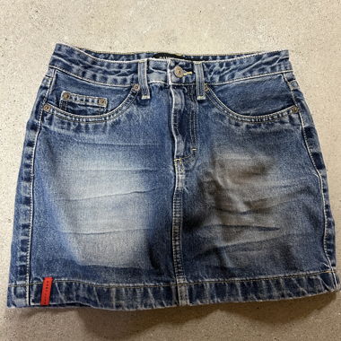 vintage jeans skirt 