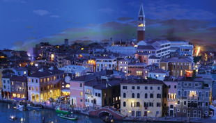 venedig stadtansicht nacht