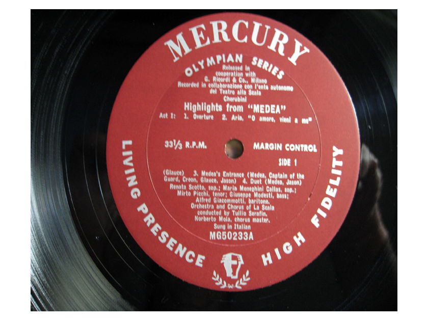 Maria Meneghini - Callas Higlights from Media By Luigi Cherubini - 1960s Mercury Records MG50233