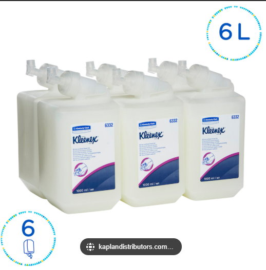 KLEENEX Luxury Foam Hair and Body Wash 6 x 1L (6332)