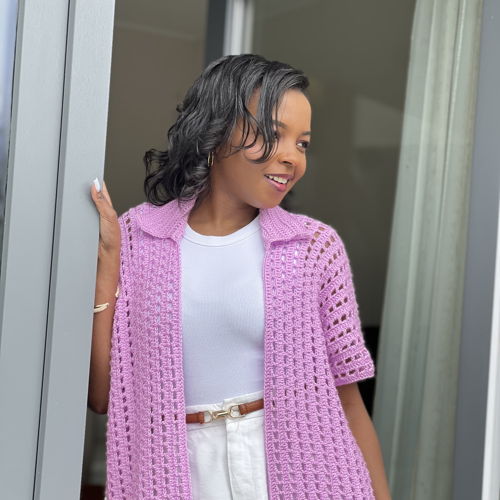 Crochet Mesh Shirt Written Pattern