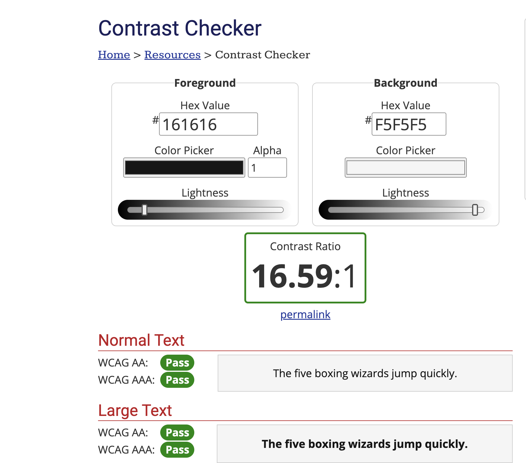 Color contrast checker on Uploadcare File Uploader colors