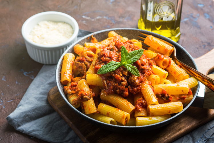 Photo of Beef Pasta Ragu w/ Ranch Salad