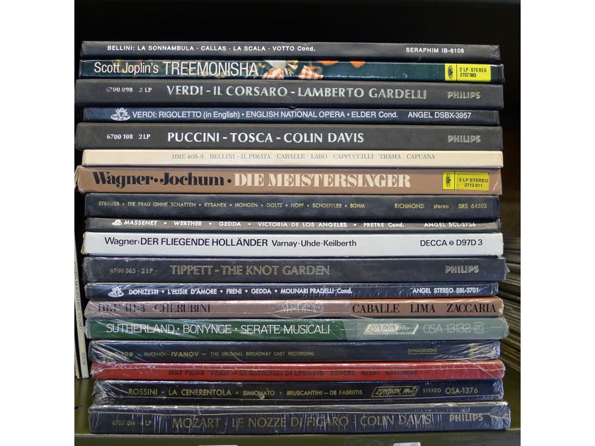Classical LP Records Box Sets, Imports, Sealed/M/NM All Opera ***18 Box Sets/46 LP Records***