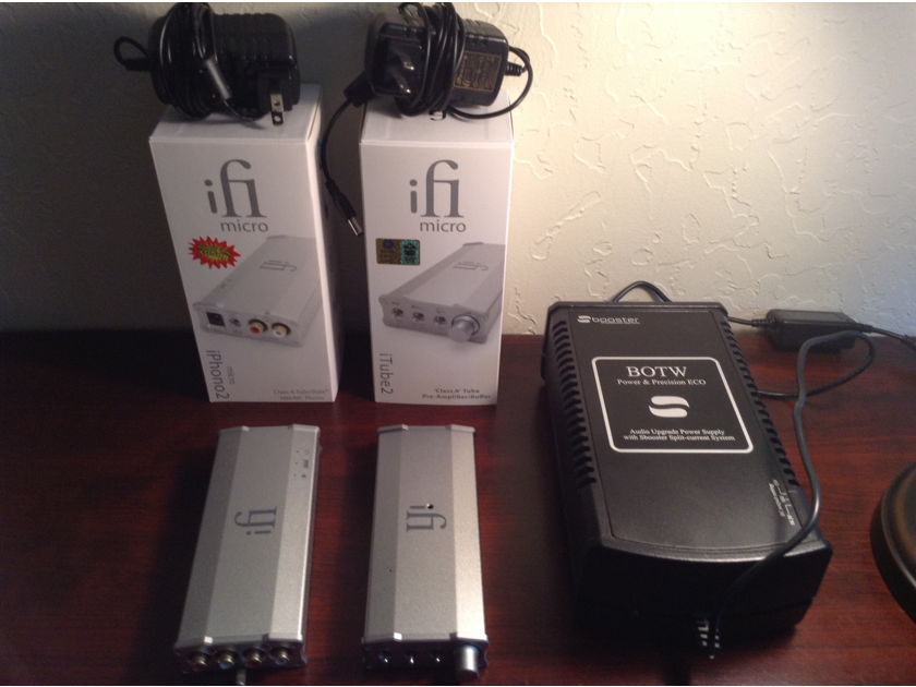 iFi iPhono2 w/iTube2 and SBooster power supply