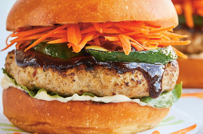 Pork Burgers with Hoisin Sauce