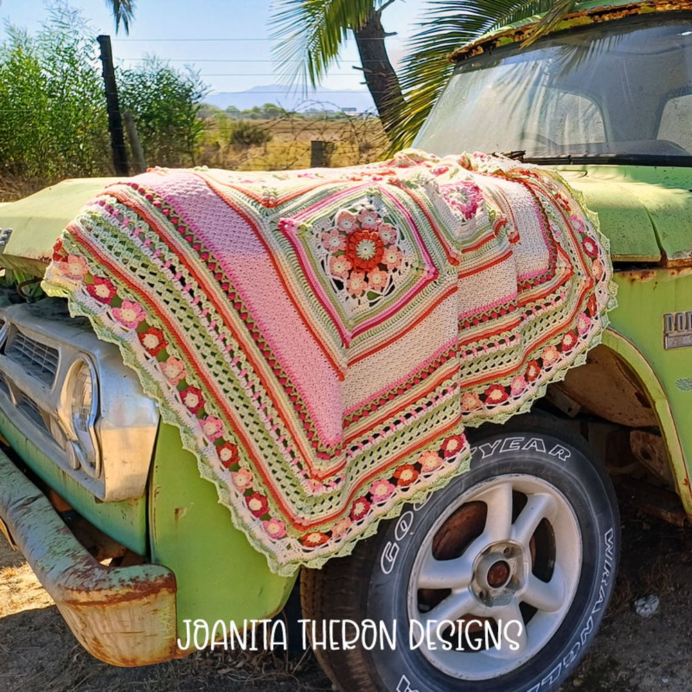 Annatjie's Garden Crochet Throw