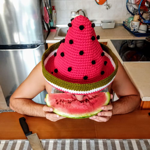 Watermelon sombrero for Halloween