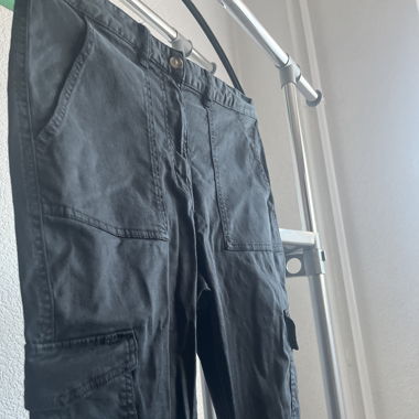 Black cargo pants