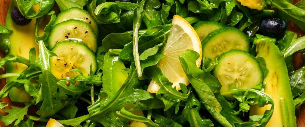 Lemon Blueberry Arugula Salad - Wild Blueberry SuperAde