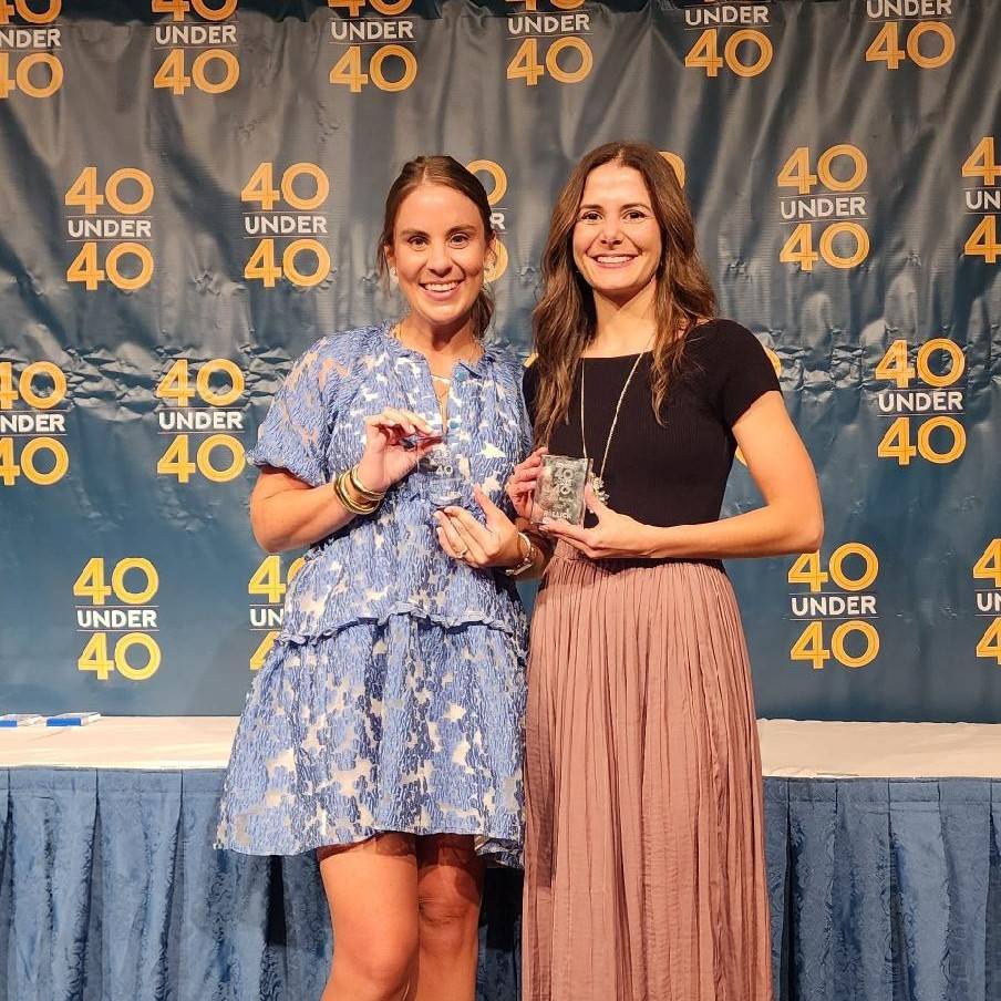 Summer Rogers and Camila Ramirez at the 40 Under 40 ceremony in Las Vegas, Nevada.