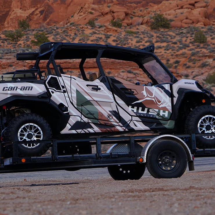 Hushin can am and trailer giveaway