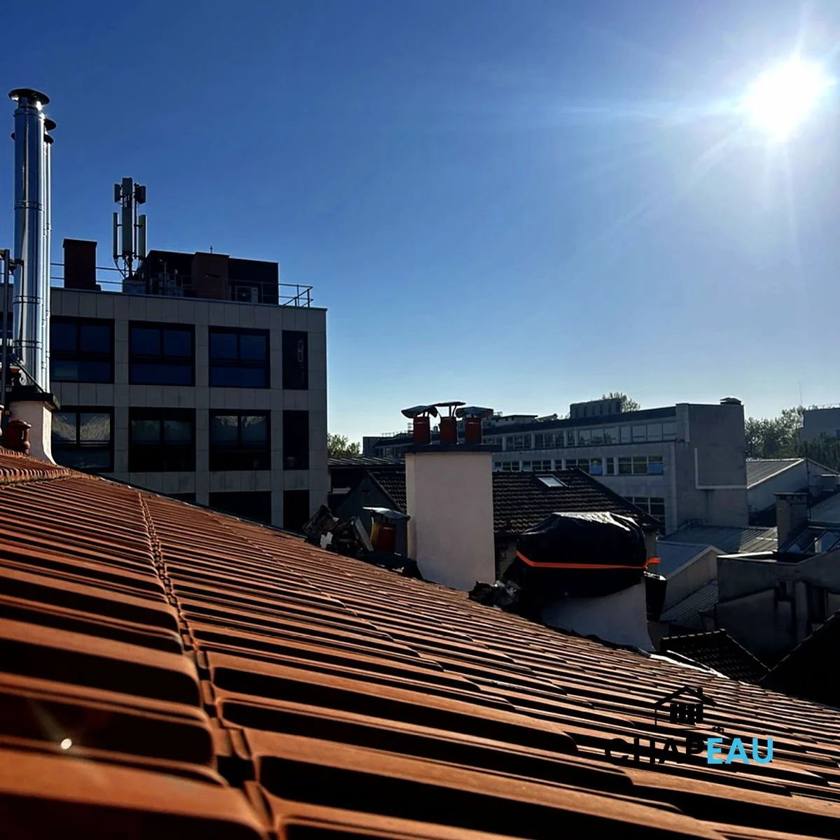 Chantier de toiture avenue Paul Vaillant Couturier à Malakoff — Entreprise Chapeau