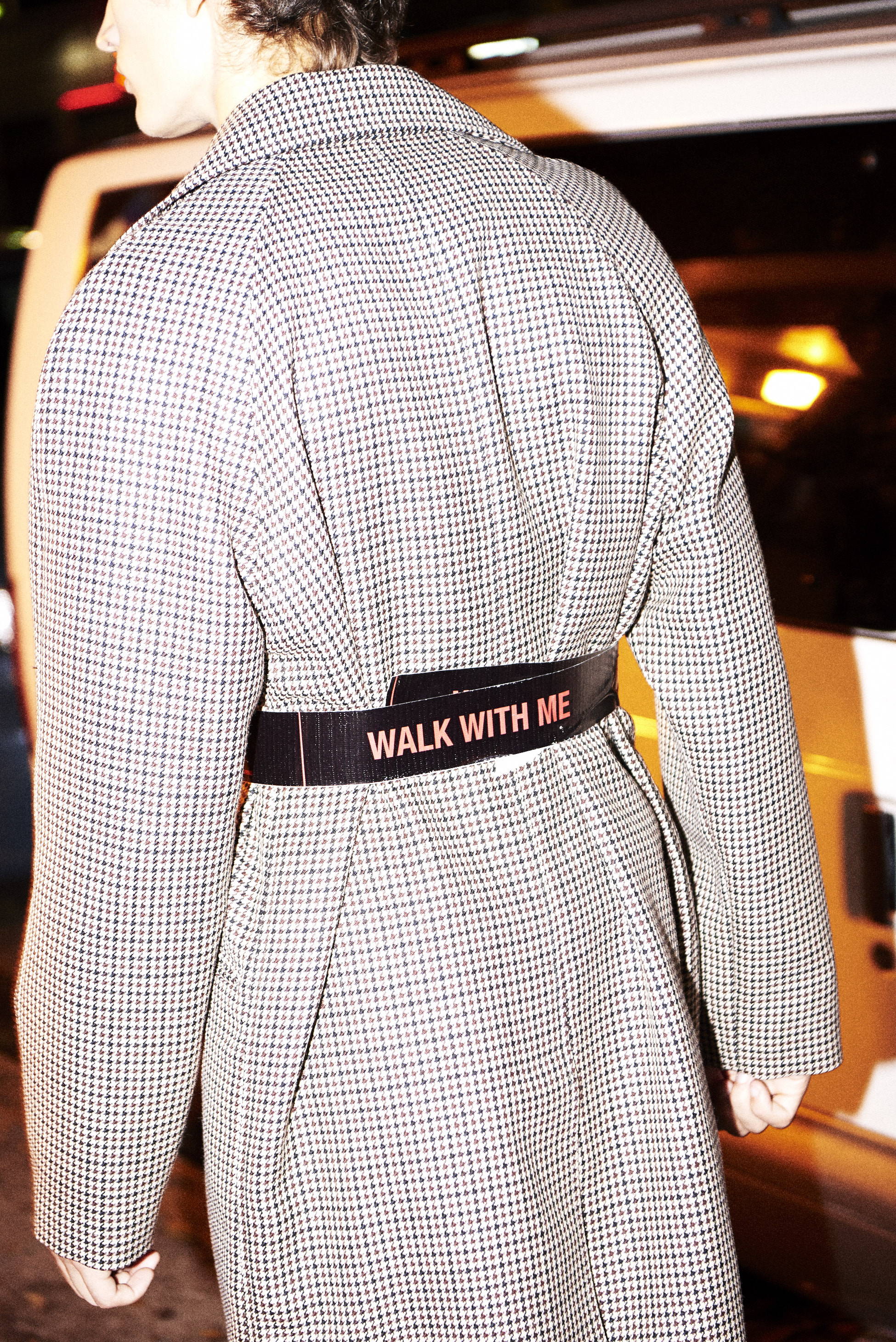 raf simons hlorenzo fw17 houndstooth coat 