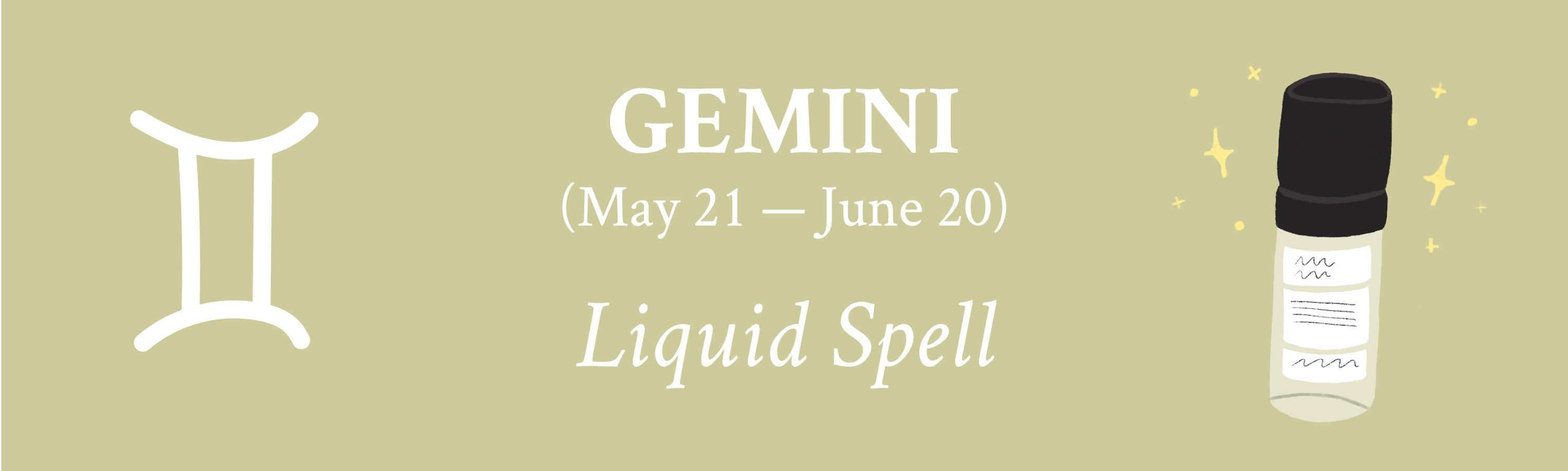 Gemini zodiac Davines Liquid Spell