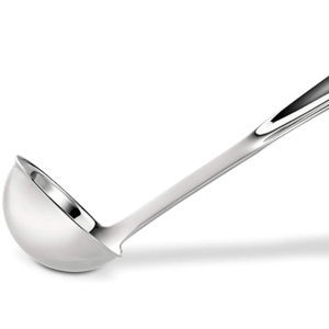 All-Clad Specialty Stainless Steel Kitchen Gadgets Soup Ladle Kitchen Tools, Kitchen Hacks Silver