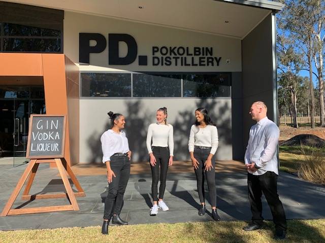 Staff at the Pokolbin Distillery