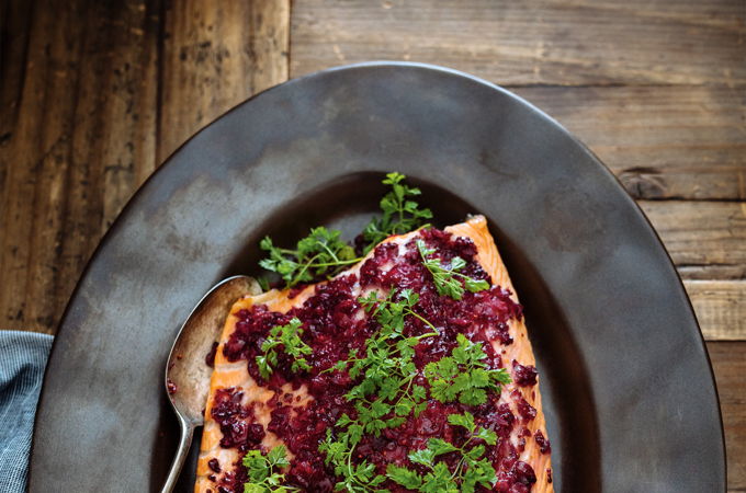 Cranberry Crusted Salmon