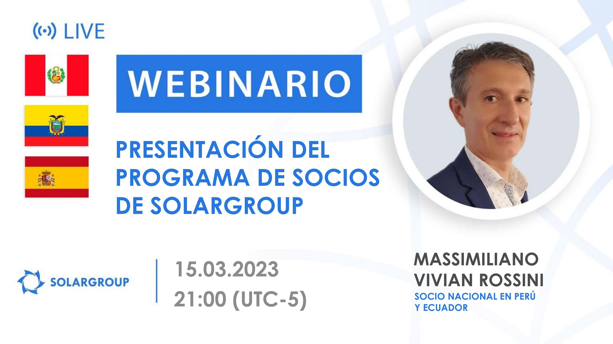 Peru. Presentación del programa de socios de SOLARGROUP