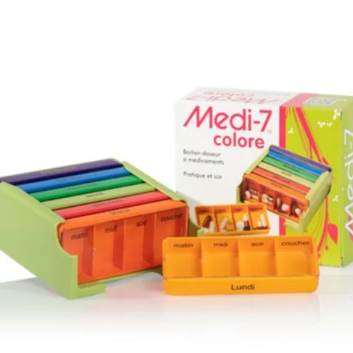 Medi-7 - Pilulier - Multicolore - Lot de 3