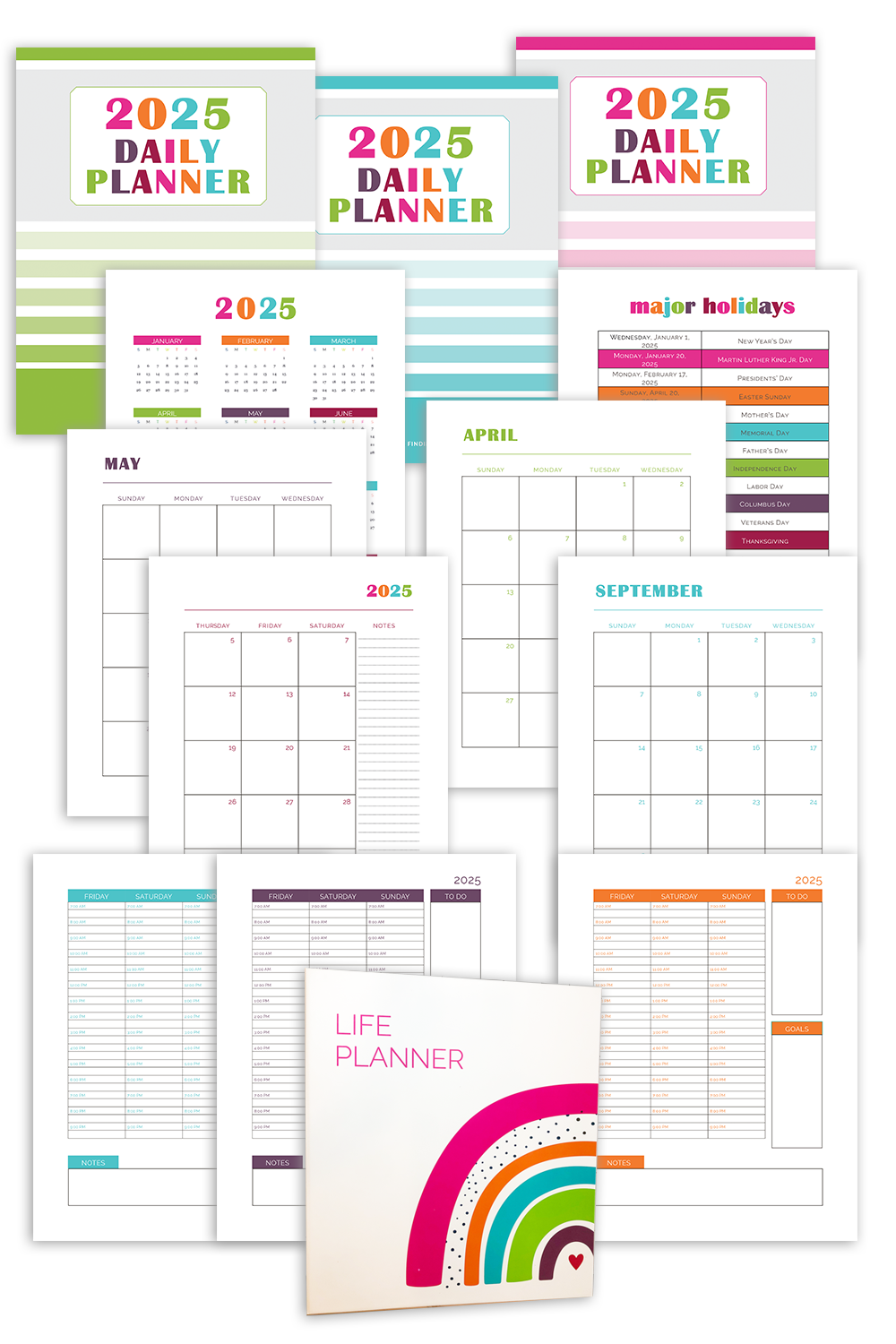 2023-2024 Daily Planner Bundle