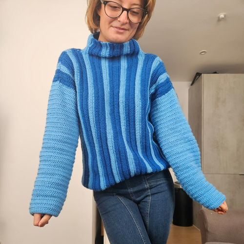 Brighten your day sweater - crochet pattern