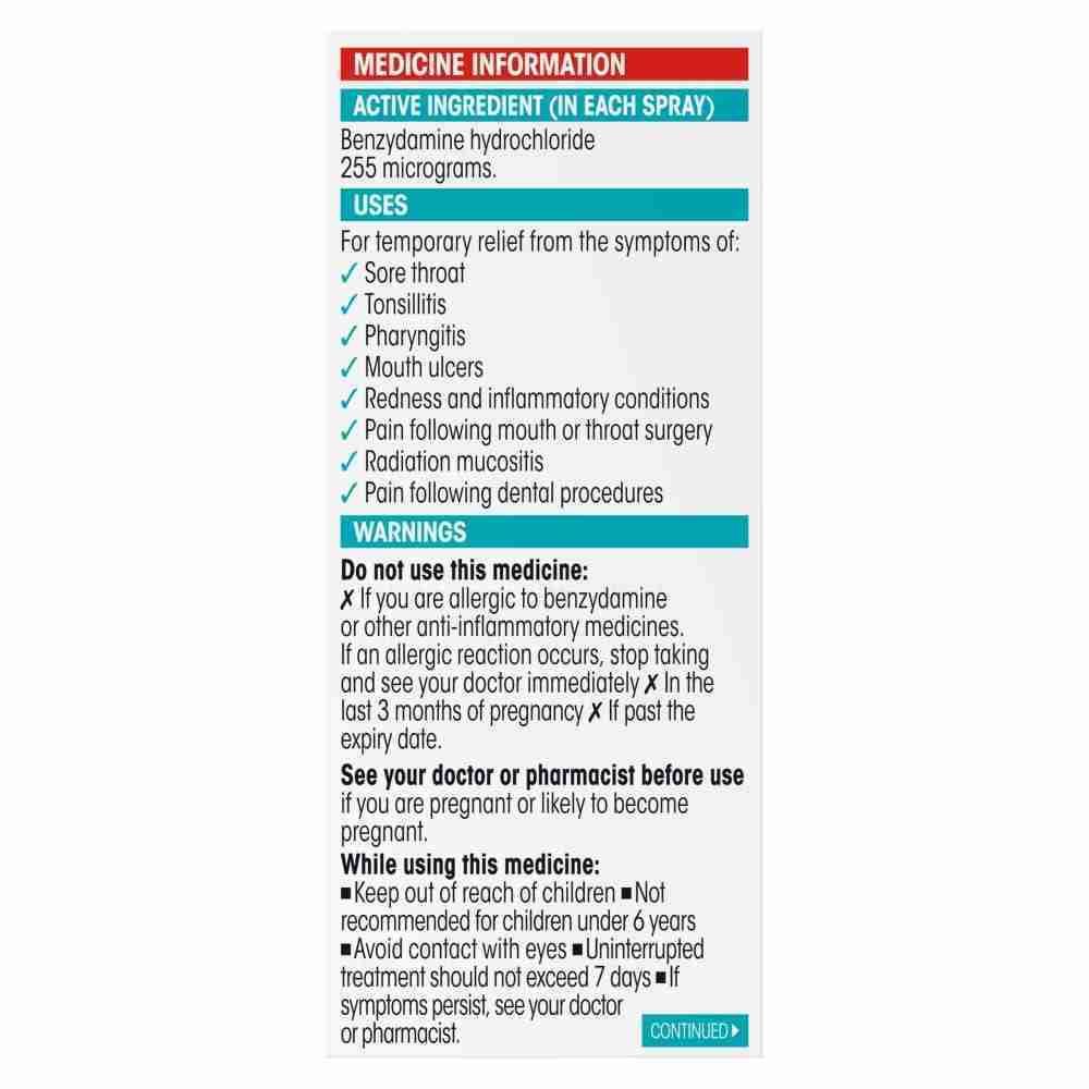 Difflam Sore Throat Spray Anti-inflammatory 30mL - Image 4