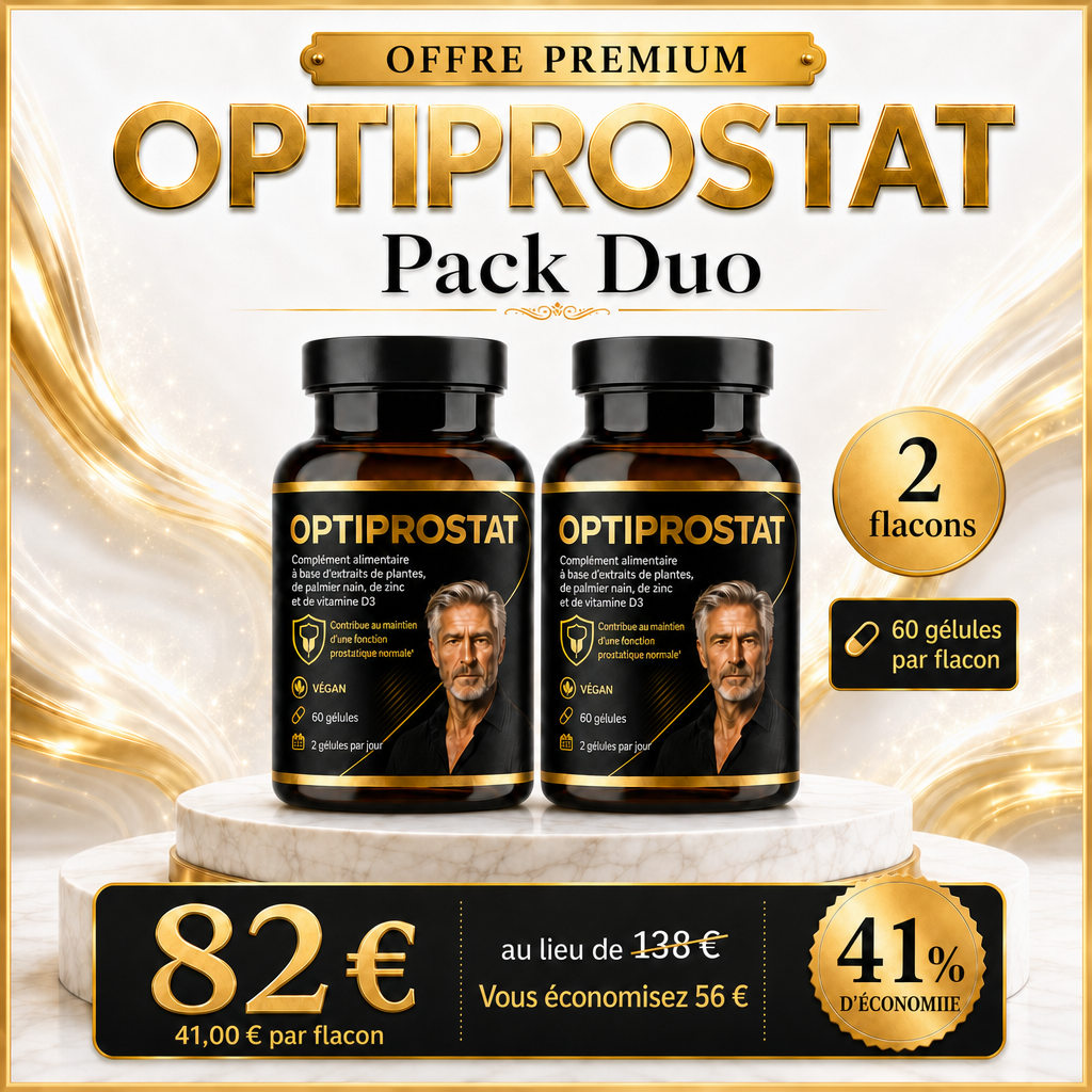 Image générée par IA : Pack Duo - Complément alimentaire OPTIPROSTAT pour la prostate