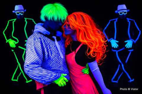 Underground Black Light Theatre Interactive Show in Prague
