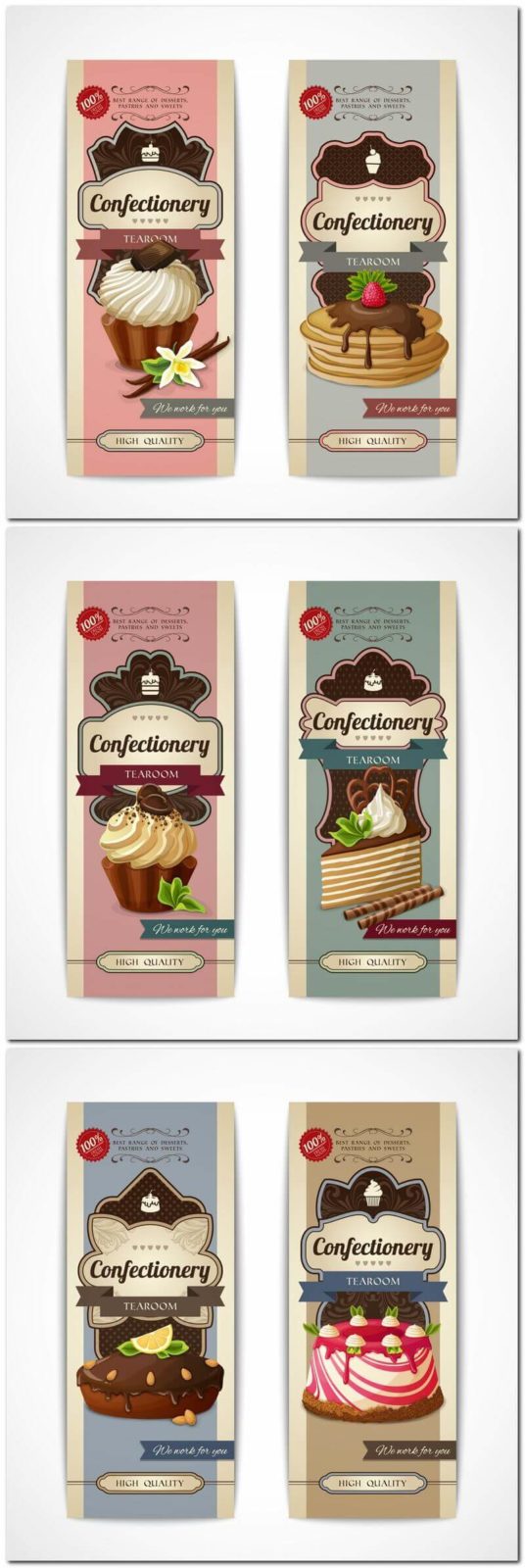 Пакетики чая в форматах .eps, .jpg - векторная графика