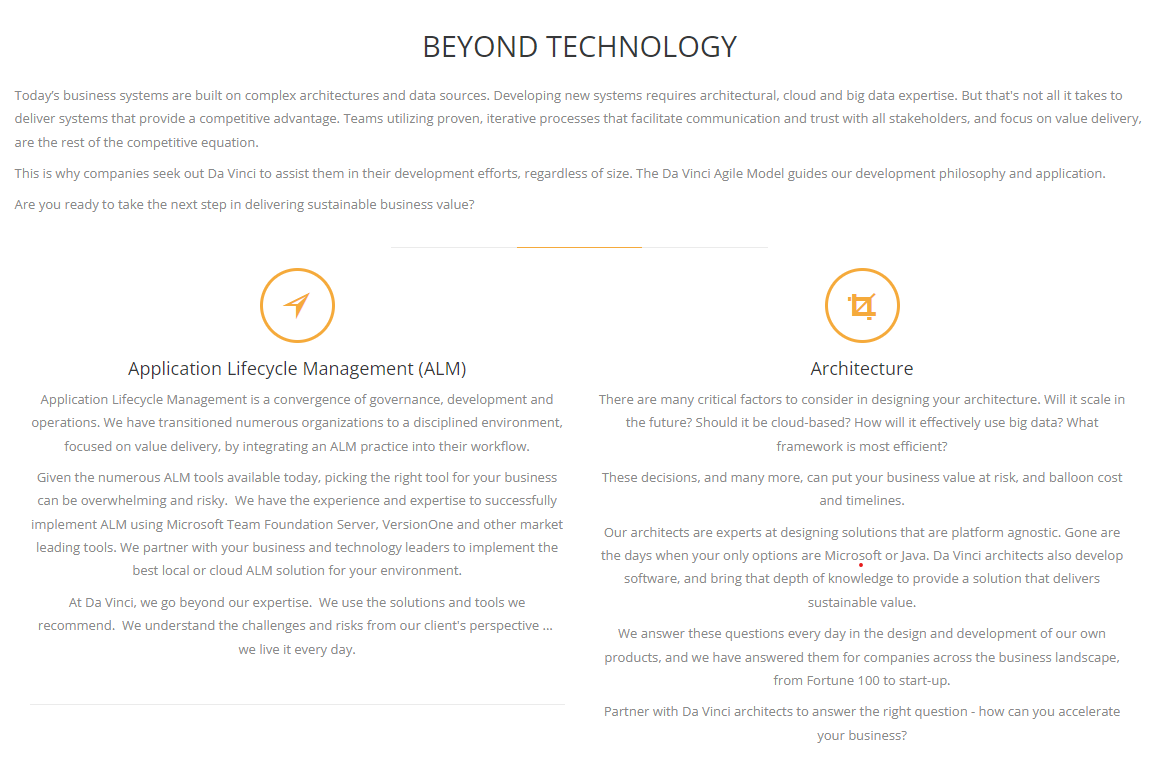 Da Vinci Software product / service