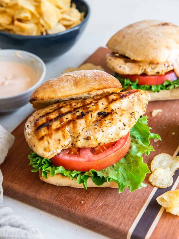 Photo of Chicken BLT Sandwich with Potato Salad