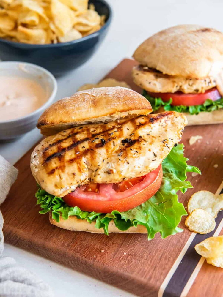 Photo of Chicken BLT Sandwich with Potato Salad