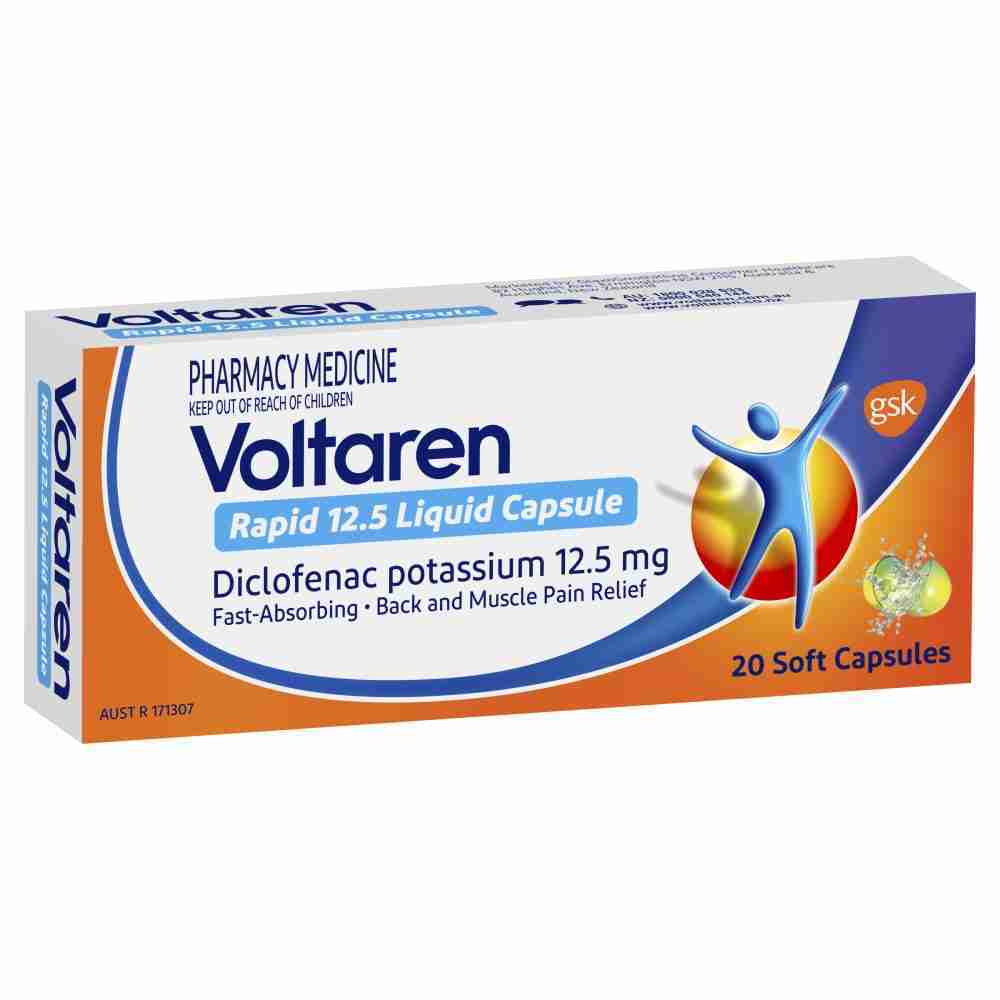 Voltaren Rapid 12.5 Liquid Capsule 20 Pack