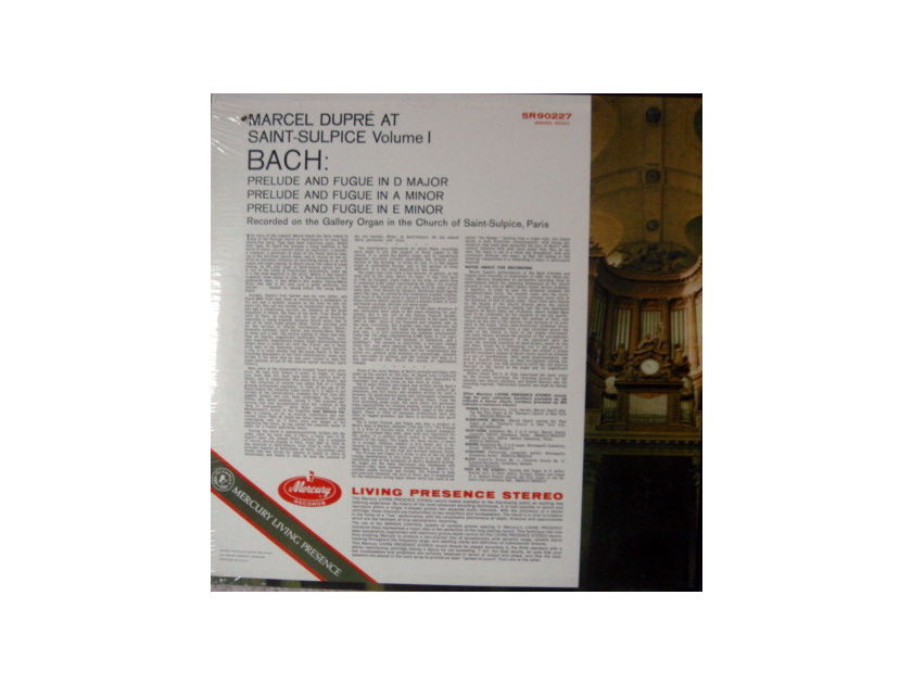 ★Sealed★ Mercury / DUPRE, - Bach at Saint Sulpice, Vol.1, Original, Color-Back!