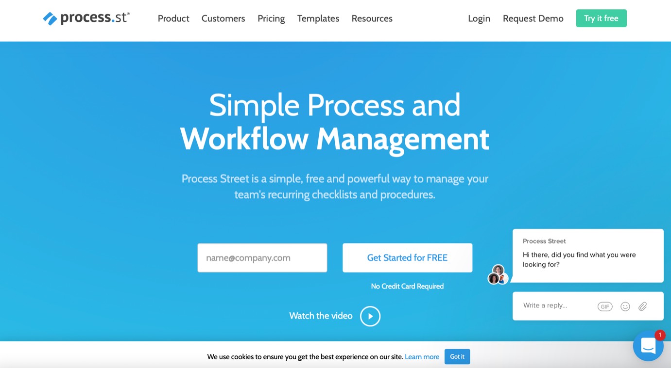 Process Street product / service