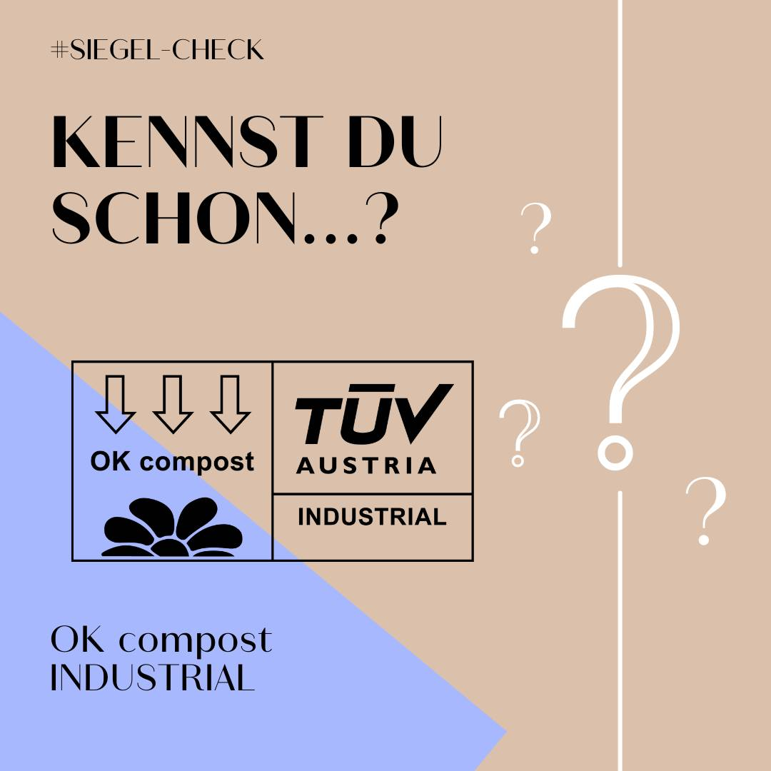 Die Produkte von BIOvative tragen das OK compost INDUSTRIAL Zertifikat.