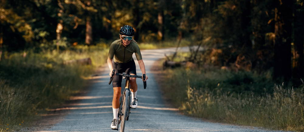 A woman on a La Pierre Road Bike