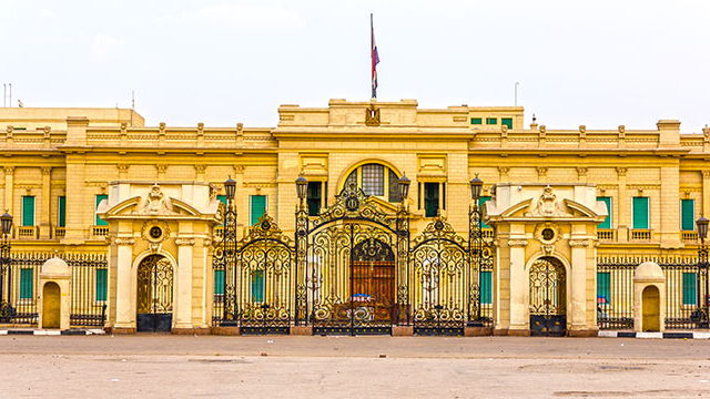 Entrance to the Abdeen Palace, Cairo, Egypt