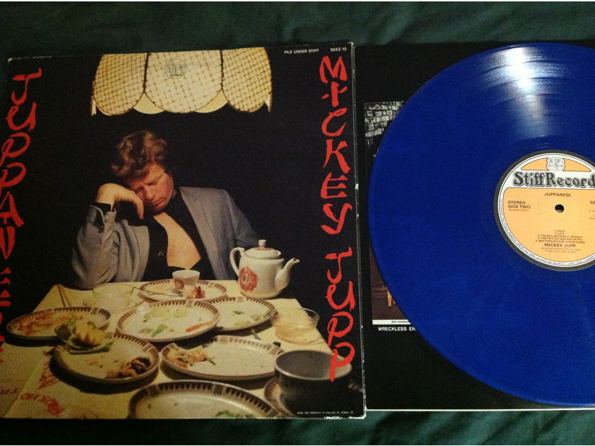 Mickey Jupp - Juppanese Blue Vinyl LP Stiff Records U.K. With Nick Lowe
