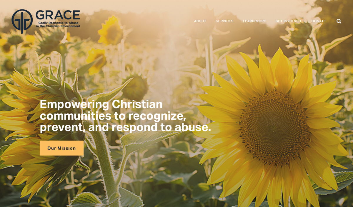 Screenshot of Grace, from the yellow websites collection.