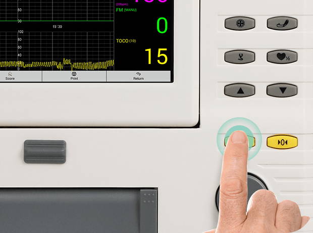 shortcut keys of dual fetal monitor