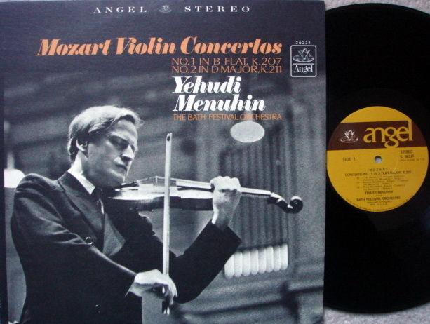 EMI Angel / MENUHIN, - Mozart Violin Concertos No.1 & 2...