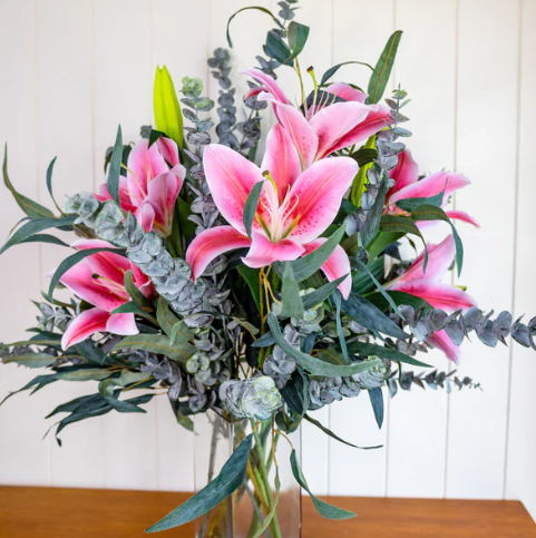 Real Touch Oriental Lily Bouquet -Realistic Artificial Flowers - Image 2