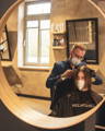 Friseurmeister Andreas Lorenz bei der Arbeit - Hair Lohne