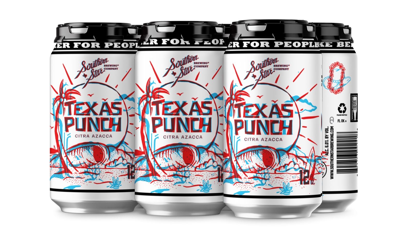 Southern Star Brewing Co.’s Texas Punch Beer Features A Mesmerizing Anaglyph Design