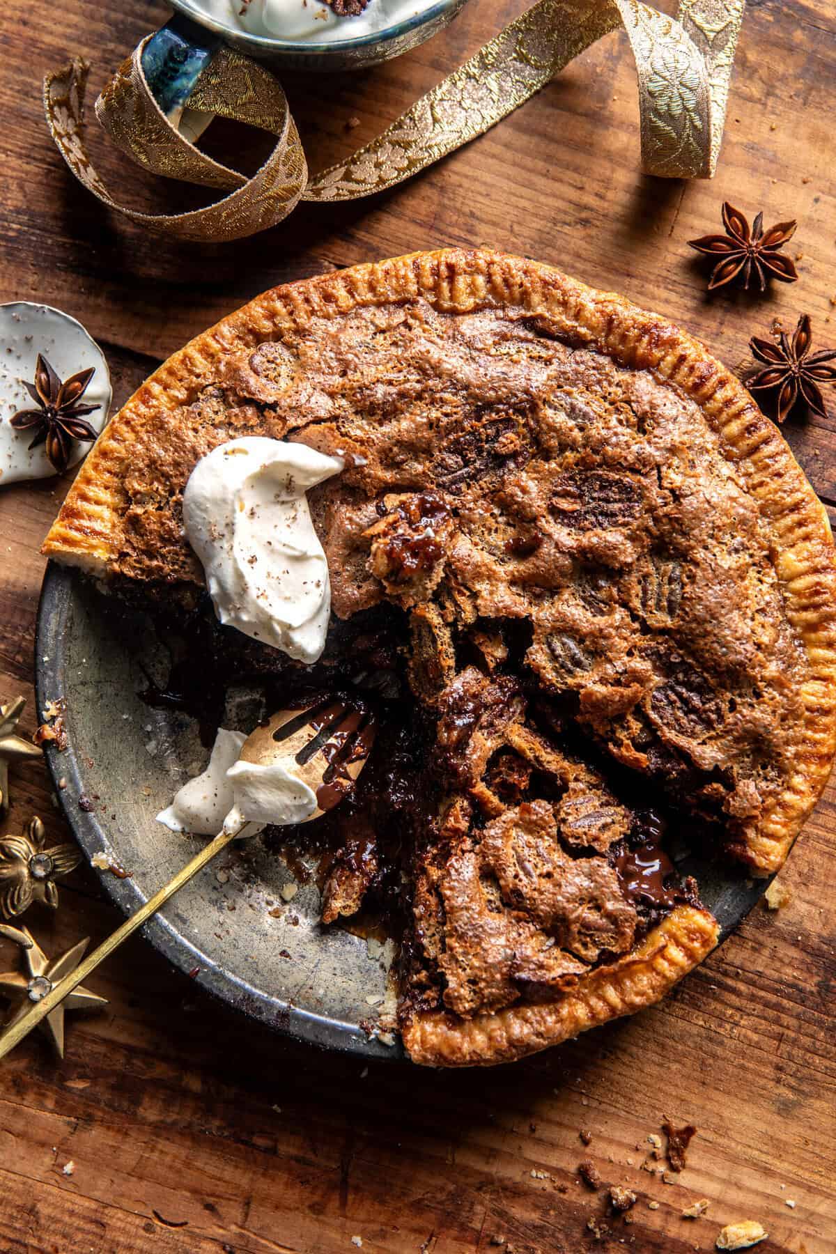 Brown Sugar Maple Pecan Cookie Pie. - Half Baked Harvest
