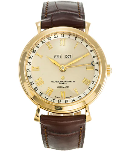 Vacheron Constantin Triple Calendar Yellow Gold Champagne Dial